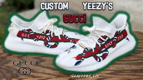 yeezy cream white custom gucci